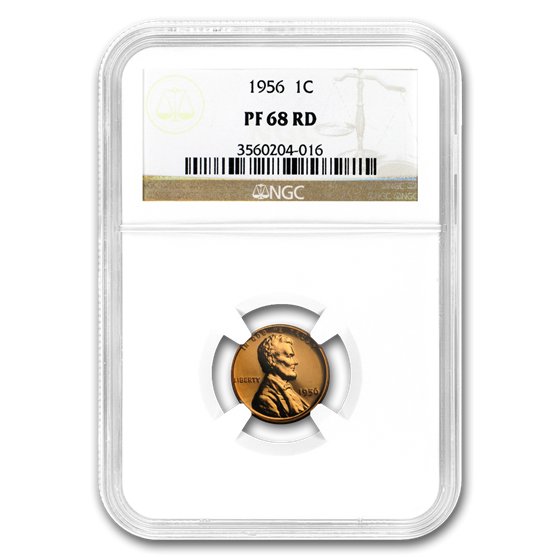 1956 Lincoln Cent PF-68 NGC (Red) 1956 Lincoln Cent PF-68 NGC (Red)